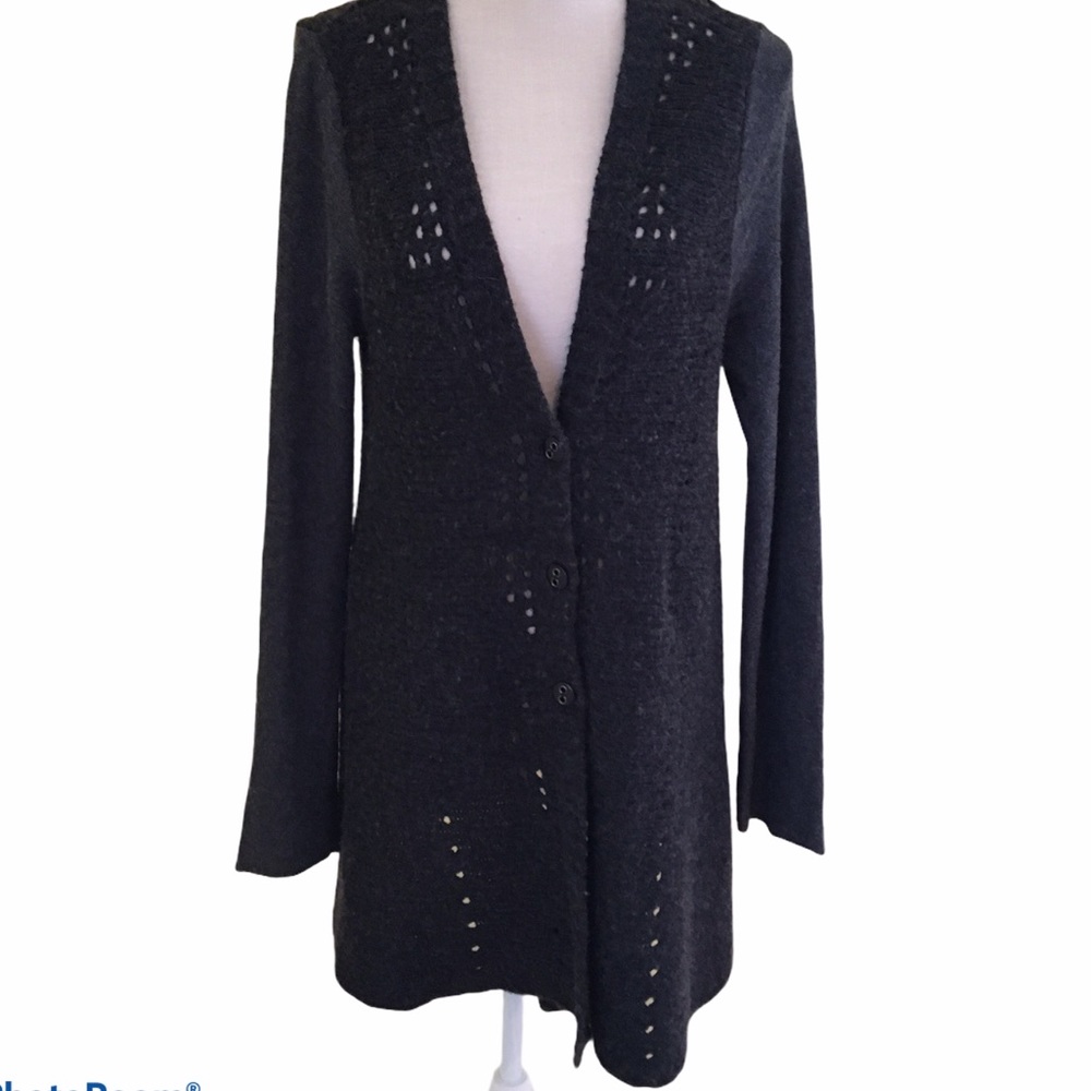 CLEARANCE /Make an offer! Free People Cardigan with Back Fabric Deta…